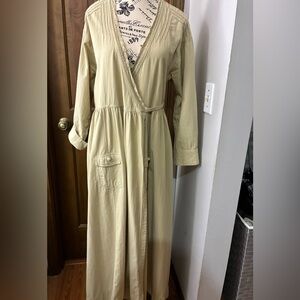 Free people Wrap Maxi Dress in tan